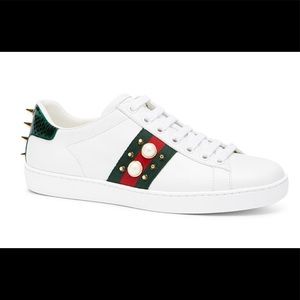 Gucci Women’s Ace studded leather sneakers